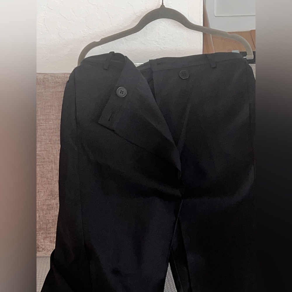 Commense Black Wide Leg Cape Pants - Picture 5 of 9